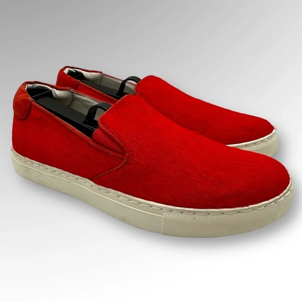 Kenneth Cole New York Women's Red King Haircalf Fashion Sneaker Sz 7